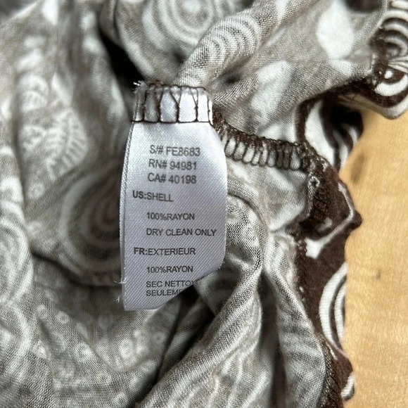 Forever 21 Brown Shirt | Brown Patterned Shirt | Tribal Print | Forever 21 Shirt - Picture 5 of 7